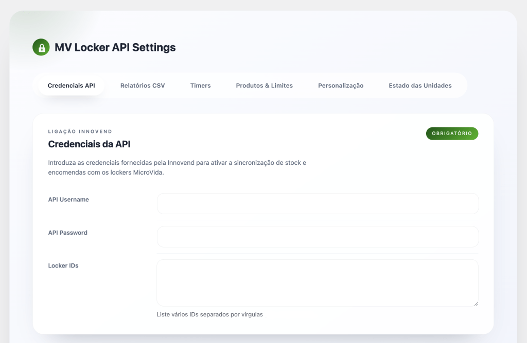 Dashboard da plataforma MicroVida para gestão operacional de retalho alimentar.